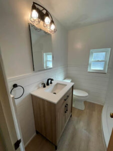 Simplistic Interiors Build Bathroom Remodel