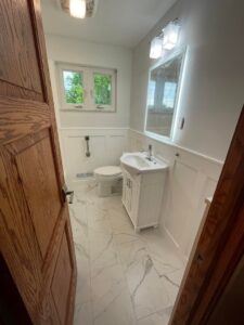 Simplistic Interiors Build Bathroom Remodel