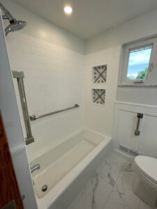 Simplistic Interiors Build Bathroom Remodel