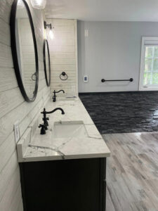 Simplistic Interiors Build Bathroom Remodel